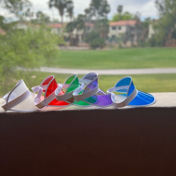 Summer Visors, available Red,Clear, Green, Blue and Purple, sizeOS - Picture 3 of 4